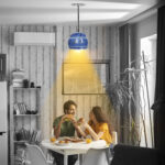Flicker Shine Azure Glow Terracotta Pendant Ceiling Lamp